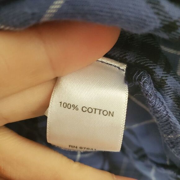 J.Jill Women Blue Long Sleeve Button-Down Shirt Large Cotton - Picture 6 of 7